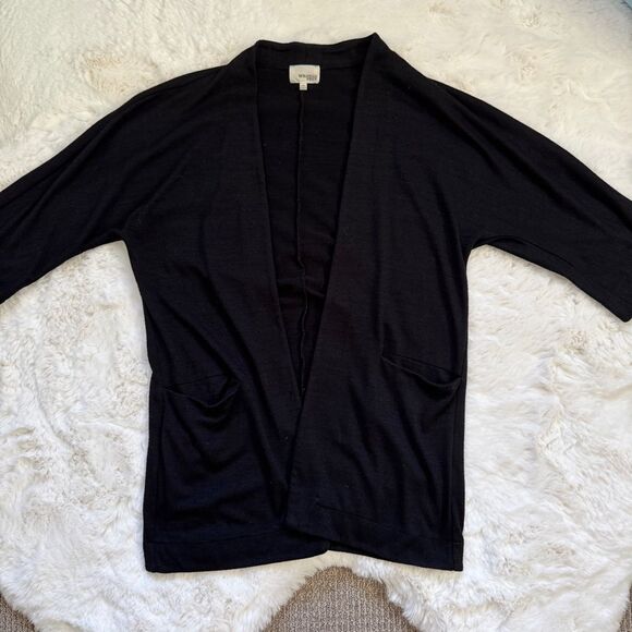 Aritzia Open Cardigan XXS - Black - Picture 1 of 4
